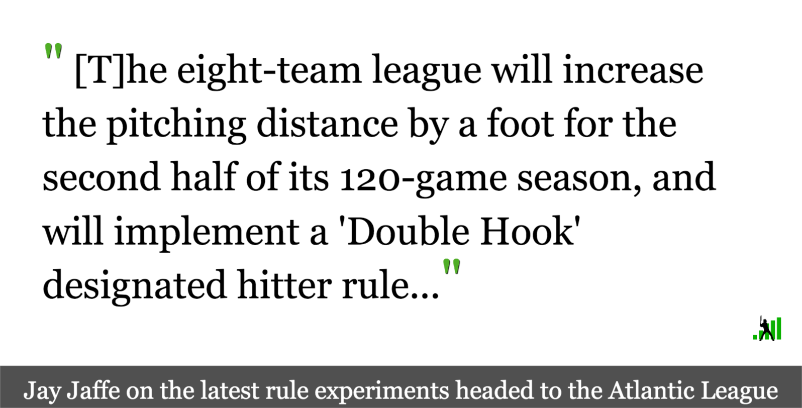 The Atlantic League Will Experiment Again, This Time With the Pitching