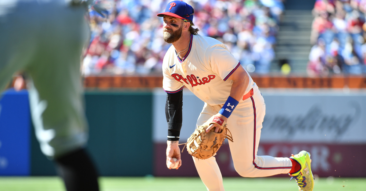Bryce Harper Is Getting Comfortable With First Base FanGraphs Baseball