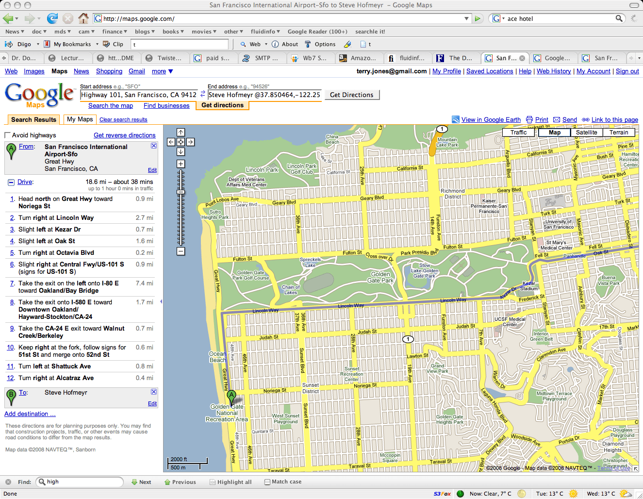 Driving Directions To Sfo Terry Jones » Blog Archive » Google maps gets SFO location waaaay wrong