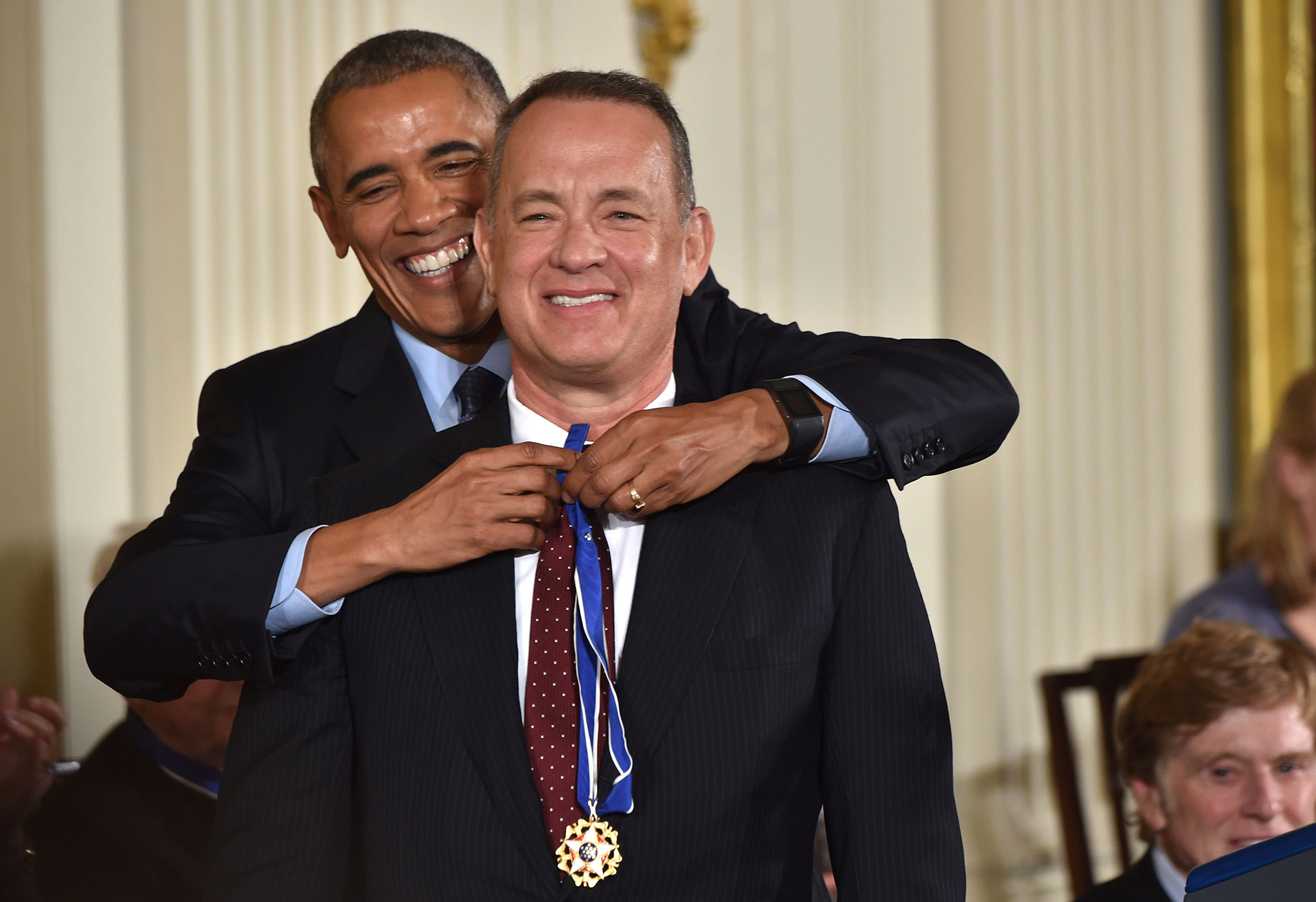 Obama presents Tom Hanks with the Presidential Medal of Freedom