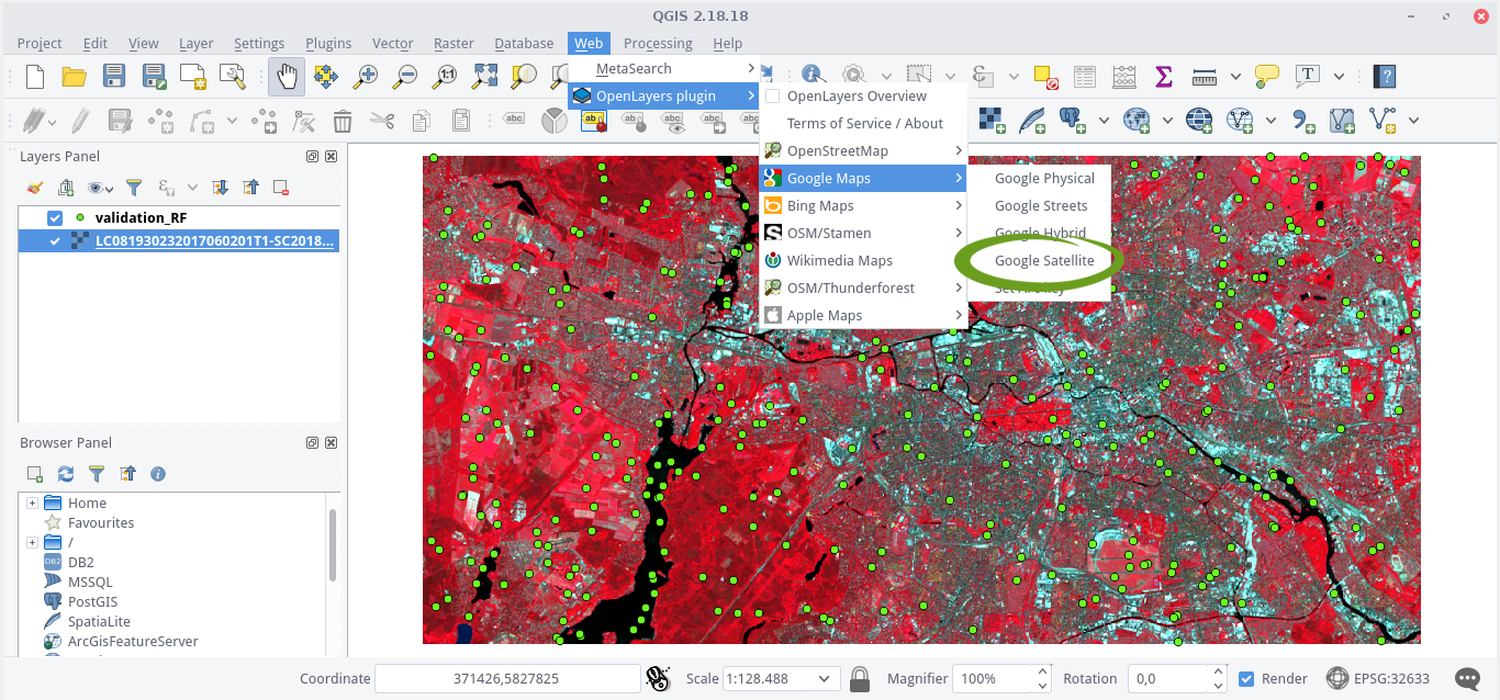 Label Samples in QGIS