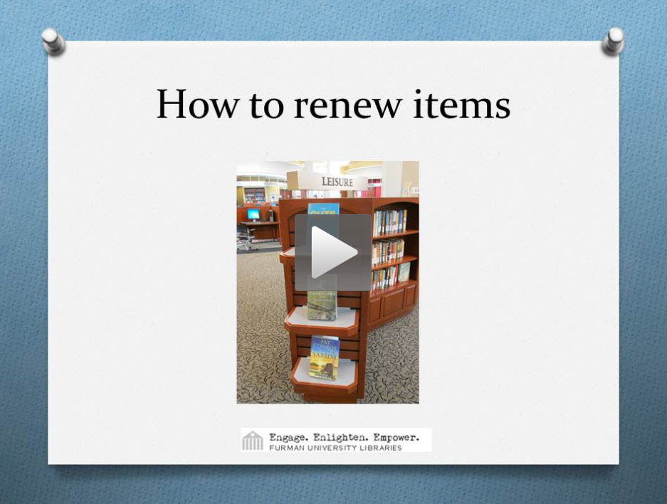 Furman Library News Furman University