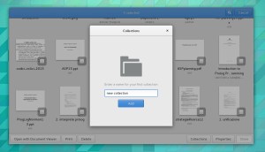 GNOME Documents collections dialog redone It's All About Freedom