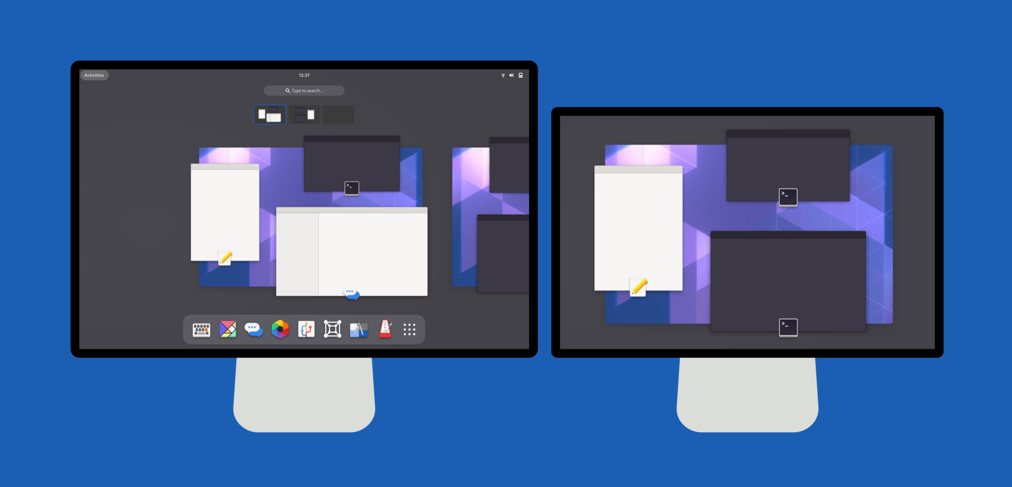 GNOME Shell 40 and multimonitor GNOME Shell & Mutter