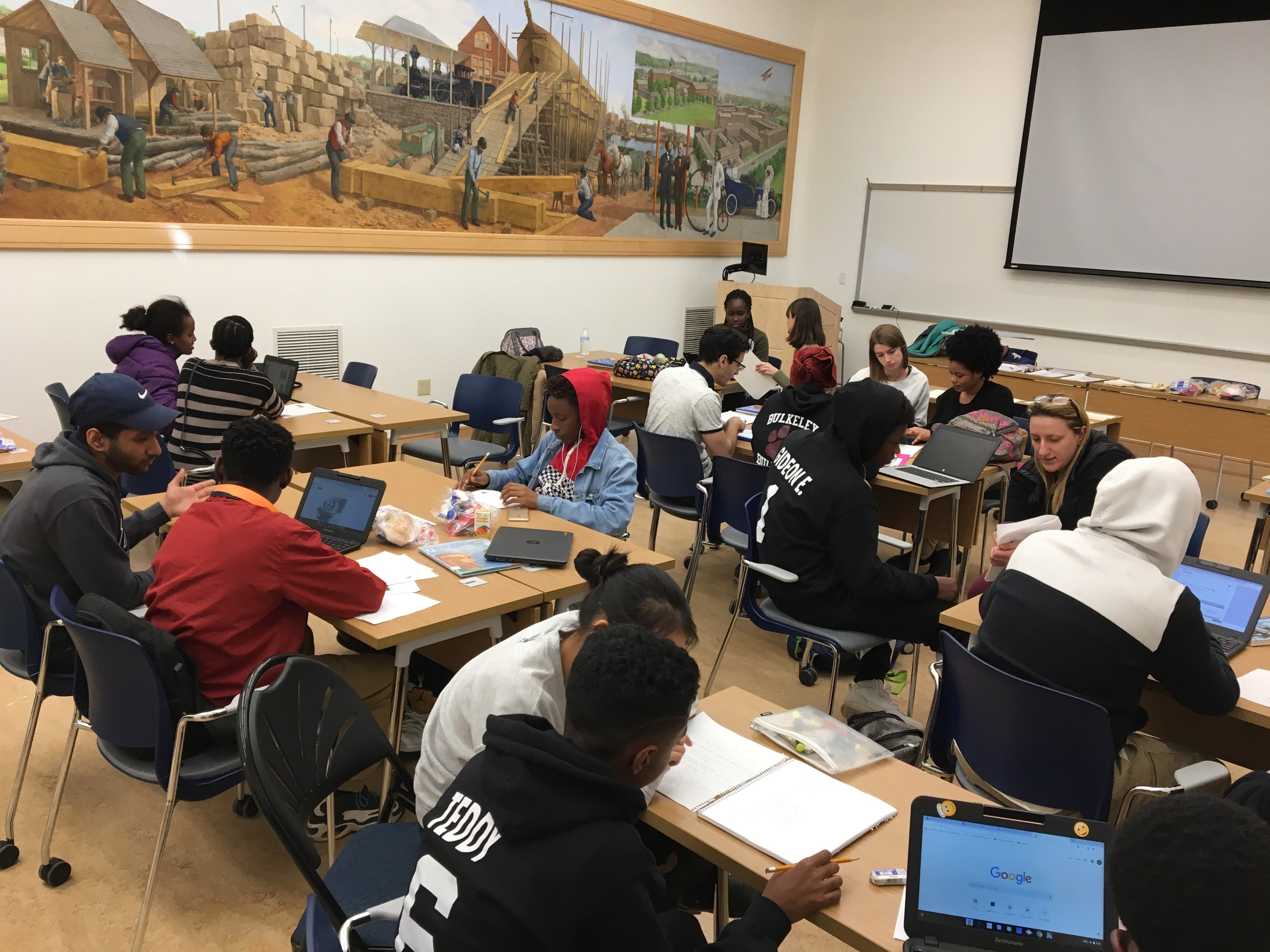 Volunteer and Student Work Together to Achieve Success HPL Blogs