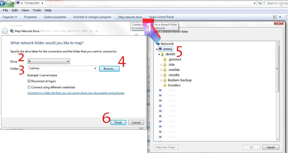 Mapping network folders (Windows) SMSAS computing