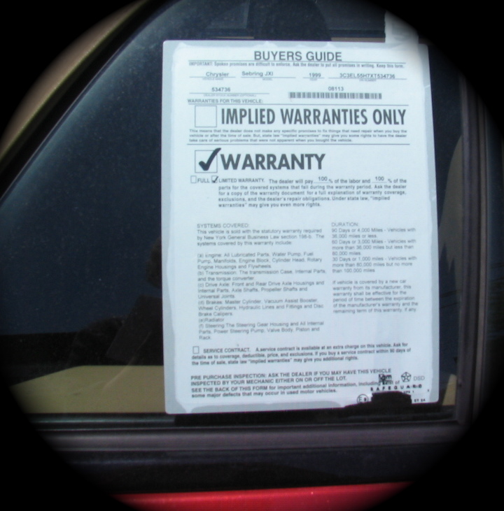 consumer beware the “standard” deal « f/k/a archives . . . real