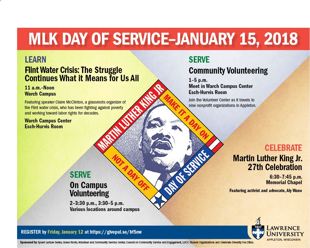 MLK, Jr. Day of Service 2018 Volunteer and Community Service Center