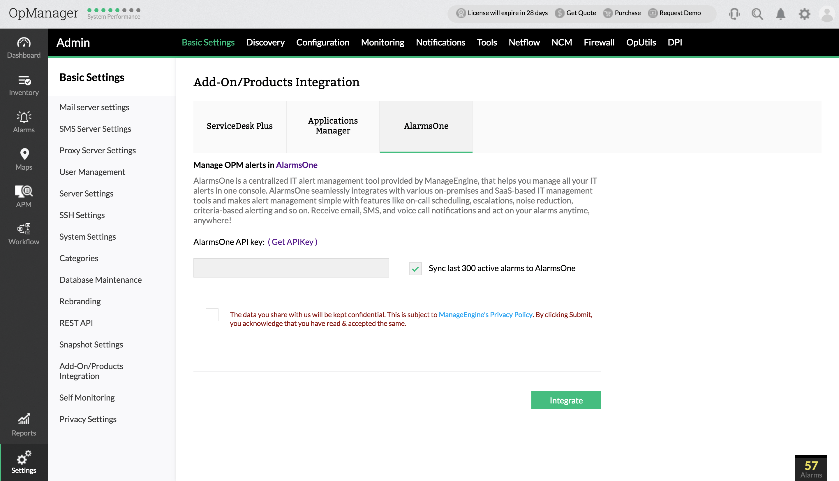 Integrate OpManager with AlarmsOne and manage your alerts like a pro