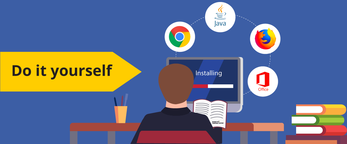 Streamline application delivery with Desktop Central's selfservice