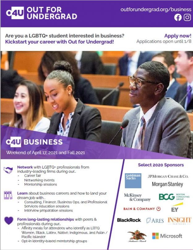 Out For Undergrad Business Conference (O4UB) MPA Weekly