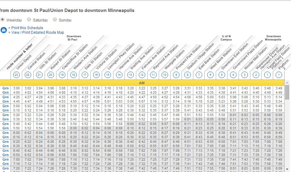 Green Line schedule lowering travel time MPR News