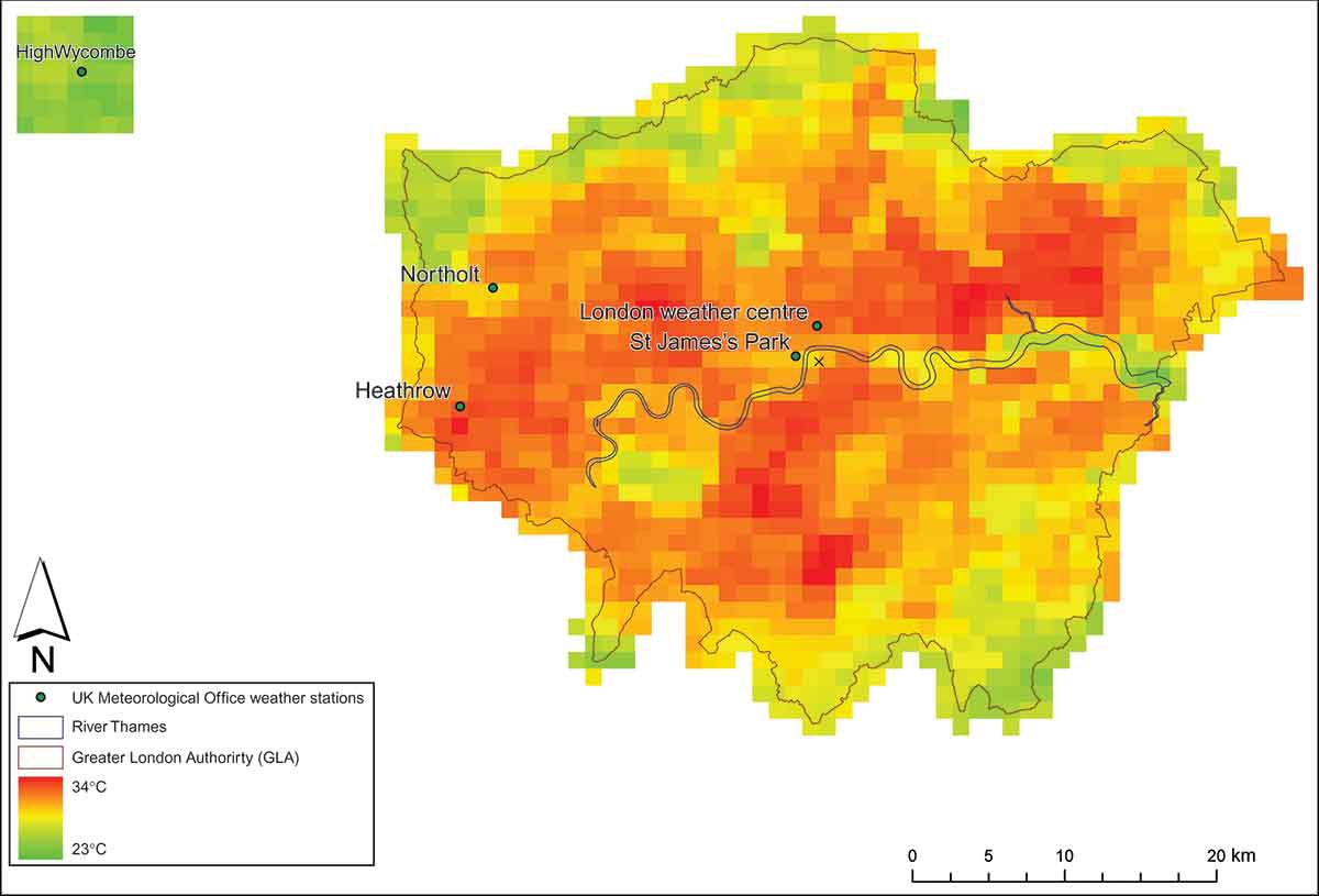 New analysis of London’s urban heat island CESER Centre for Earth
