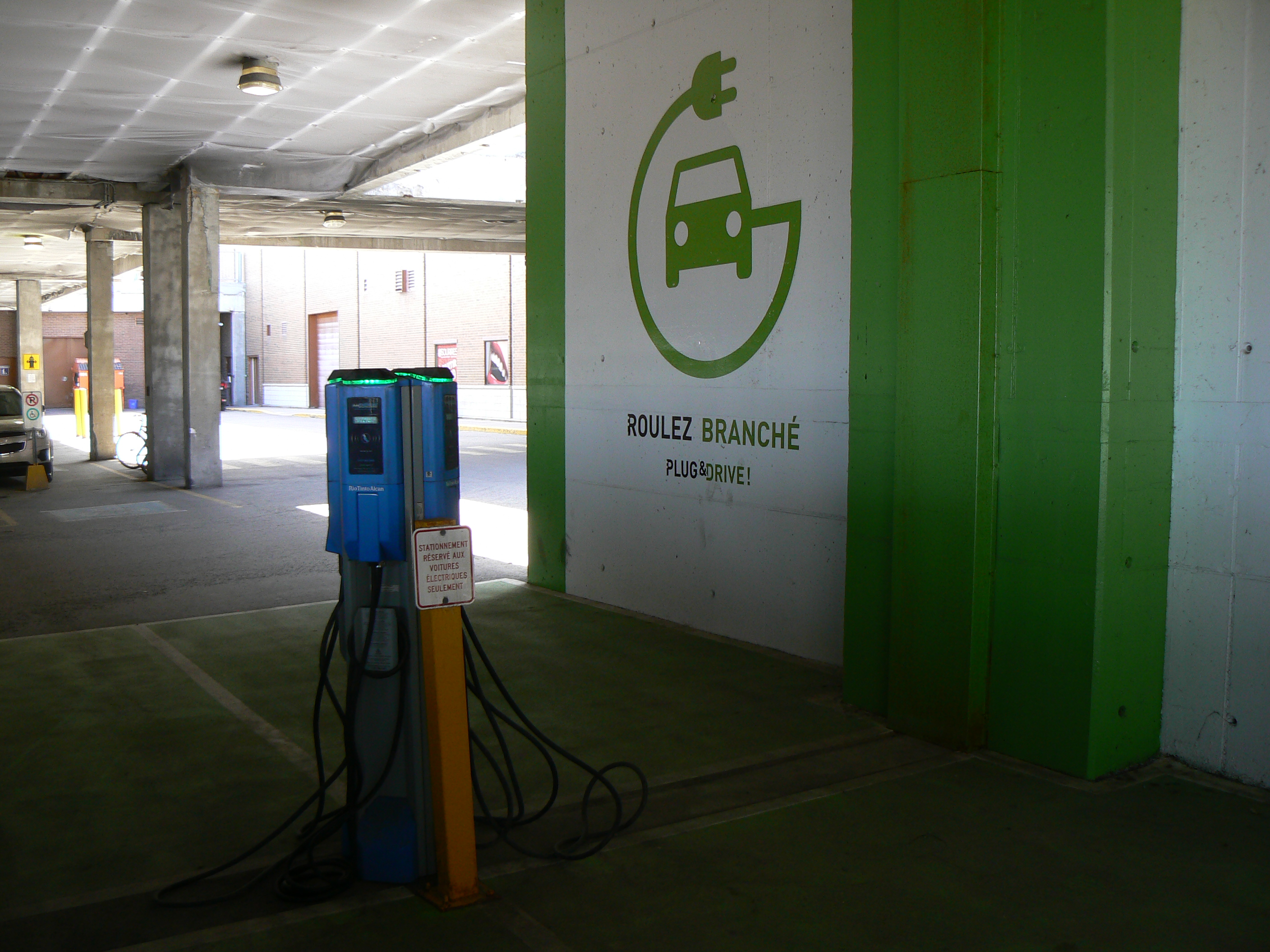 Not the Netherlands electric vehicle charging stations in Quebec and