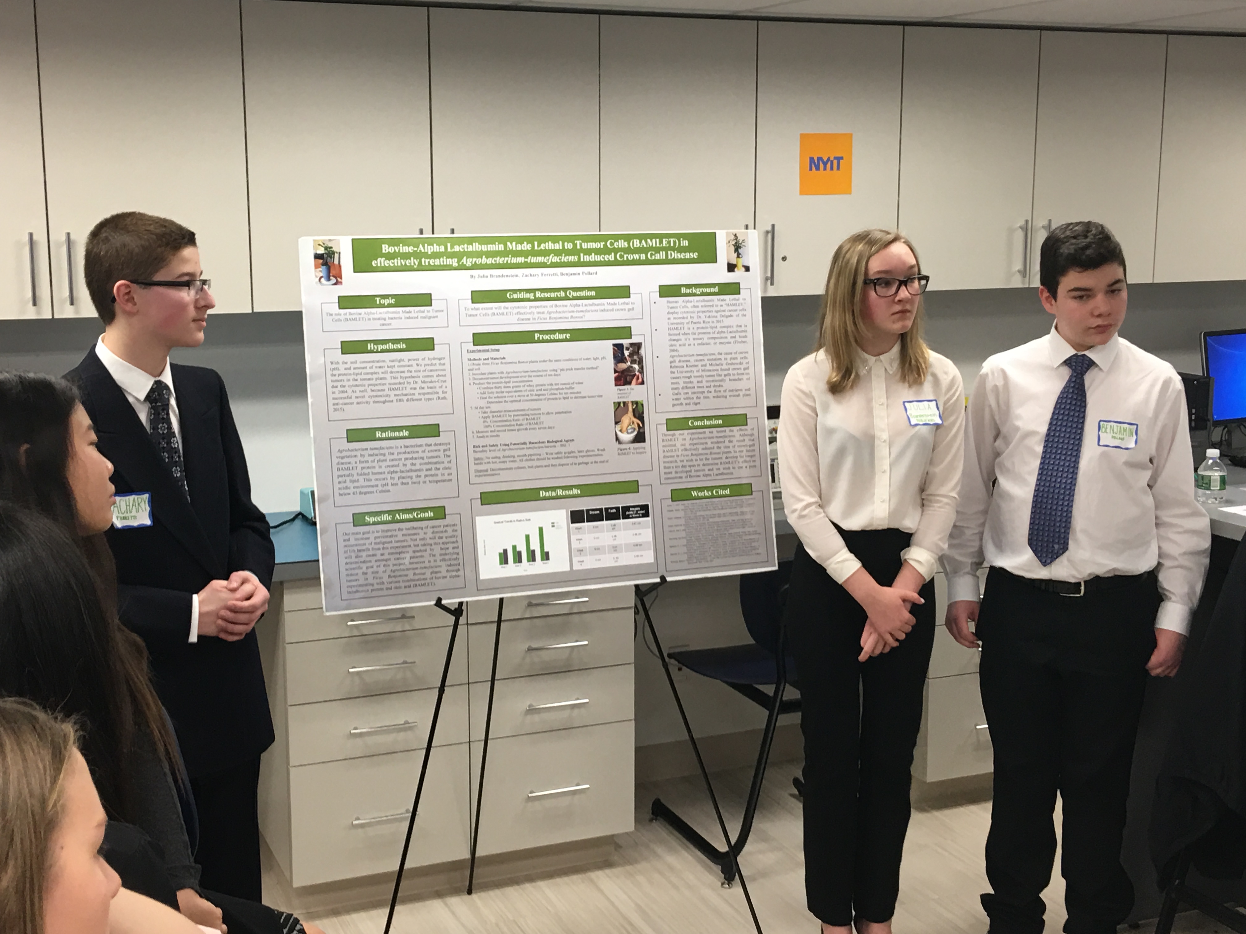 High School Students Compete in Engineering and Technology Showcase Competition Inside
