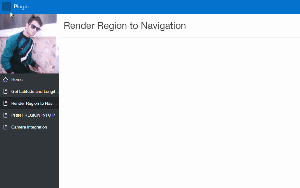 Render Region to Navigation Menu Oracle APEX Ontoor blogs
