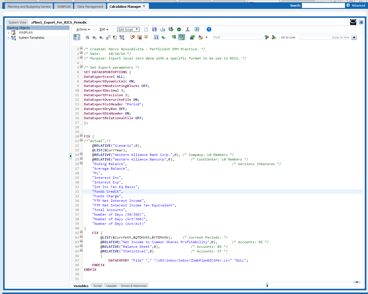 How to Extract Data from Oracle Planning Budget Cloud(part three