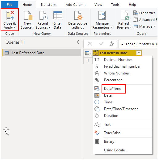 How to Show Last Refresh Date in Power BI / Blogs / Perficient