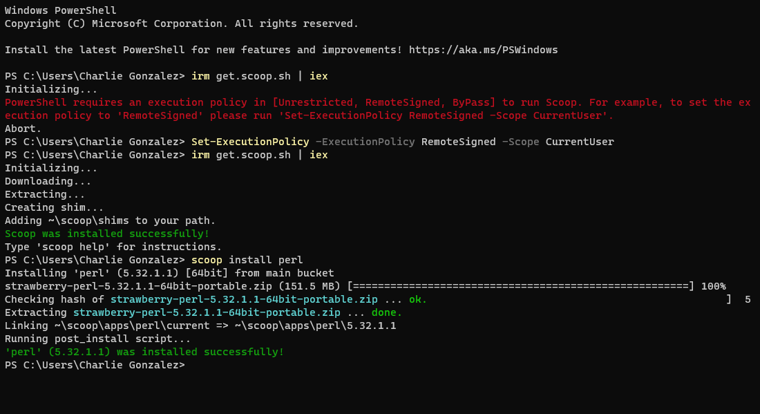 The scoop on Windows running Perl itcharlie