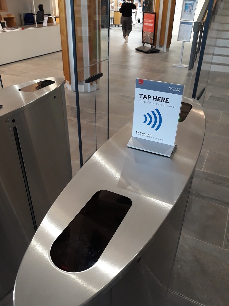 Library gates activated. Remember your Campus Card! University