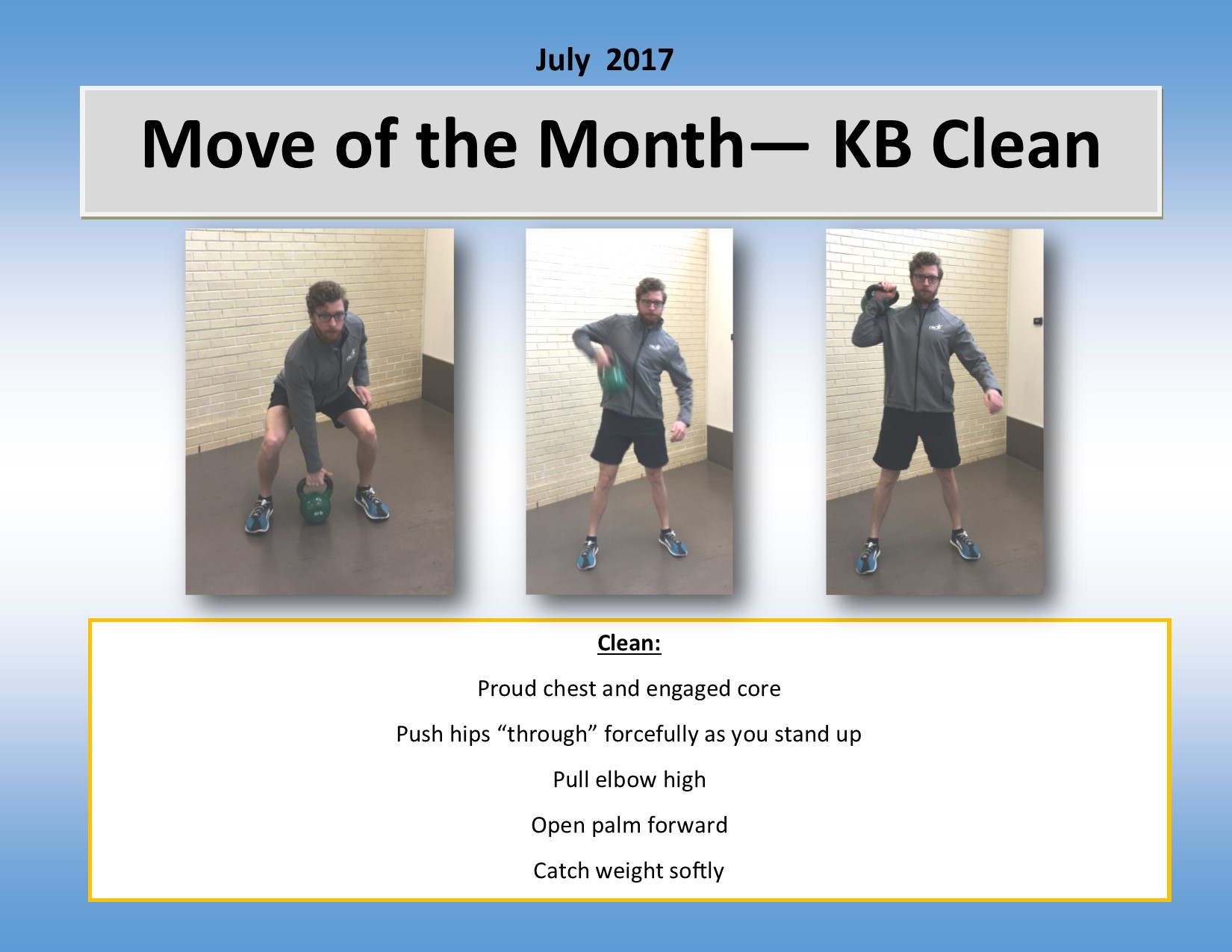 Move of the month Kettlebell Clean SAS Life