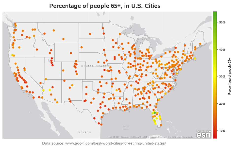 Where's the best place to retire, in the U.S.? Graphically Speaking