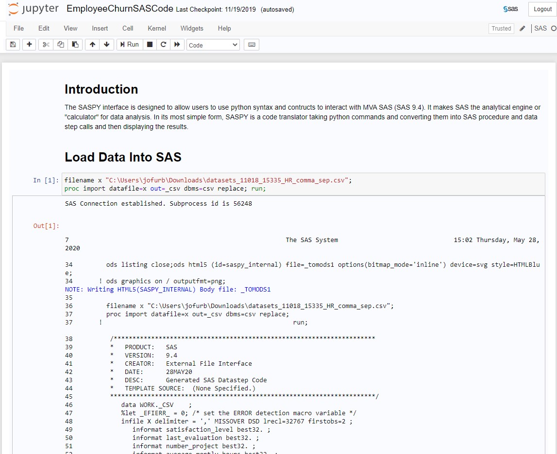 How to save Jupyter notebooks in assorted formats SAS Users