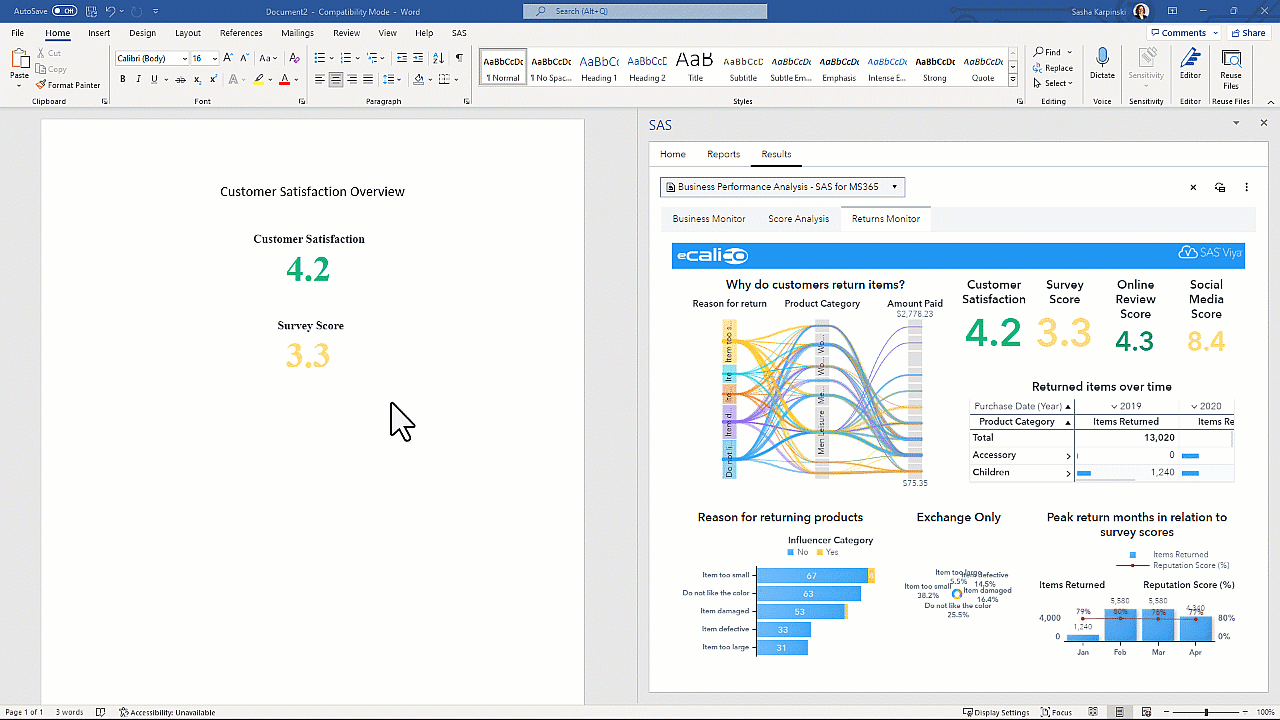 Using Word with SAS for Microsoft 365 as a Marketing Maven SAS Users