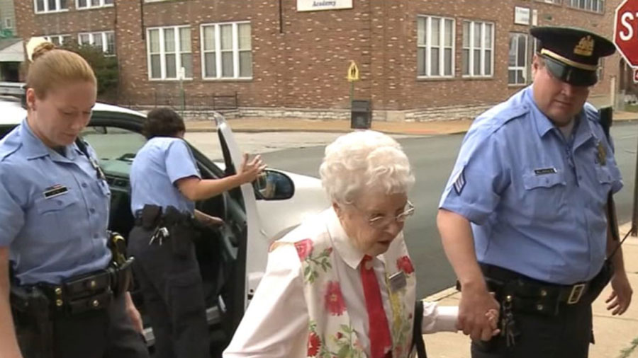 WATCH 102yearold woman gets ‘arrested’ without committing any crime