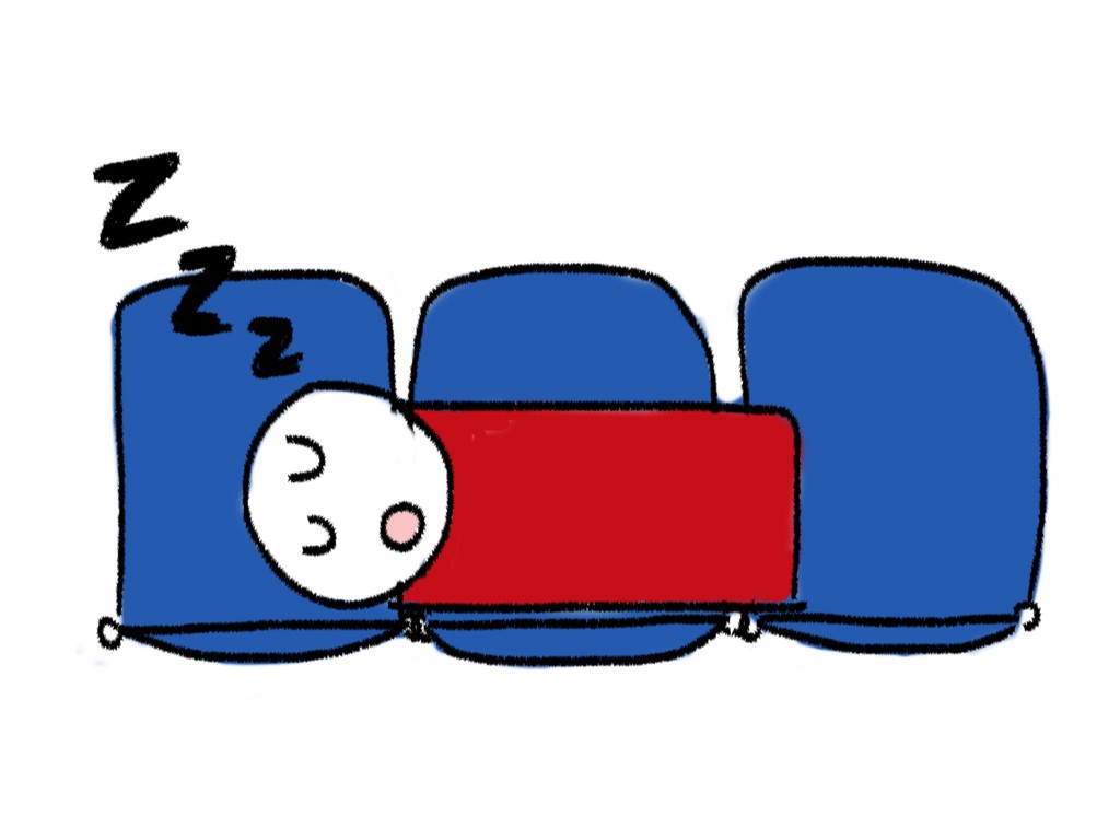 How to sleep on the bus