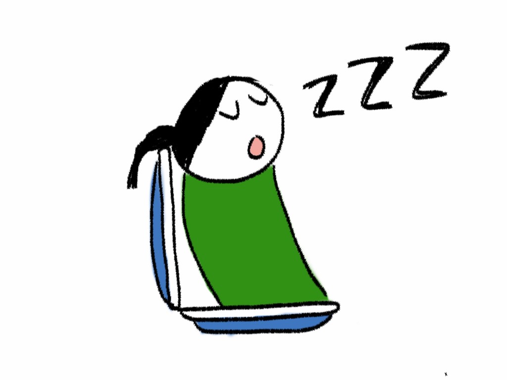 How to sleep on the bus