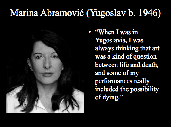 February 2015 Marina Abramovic
