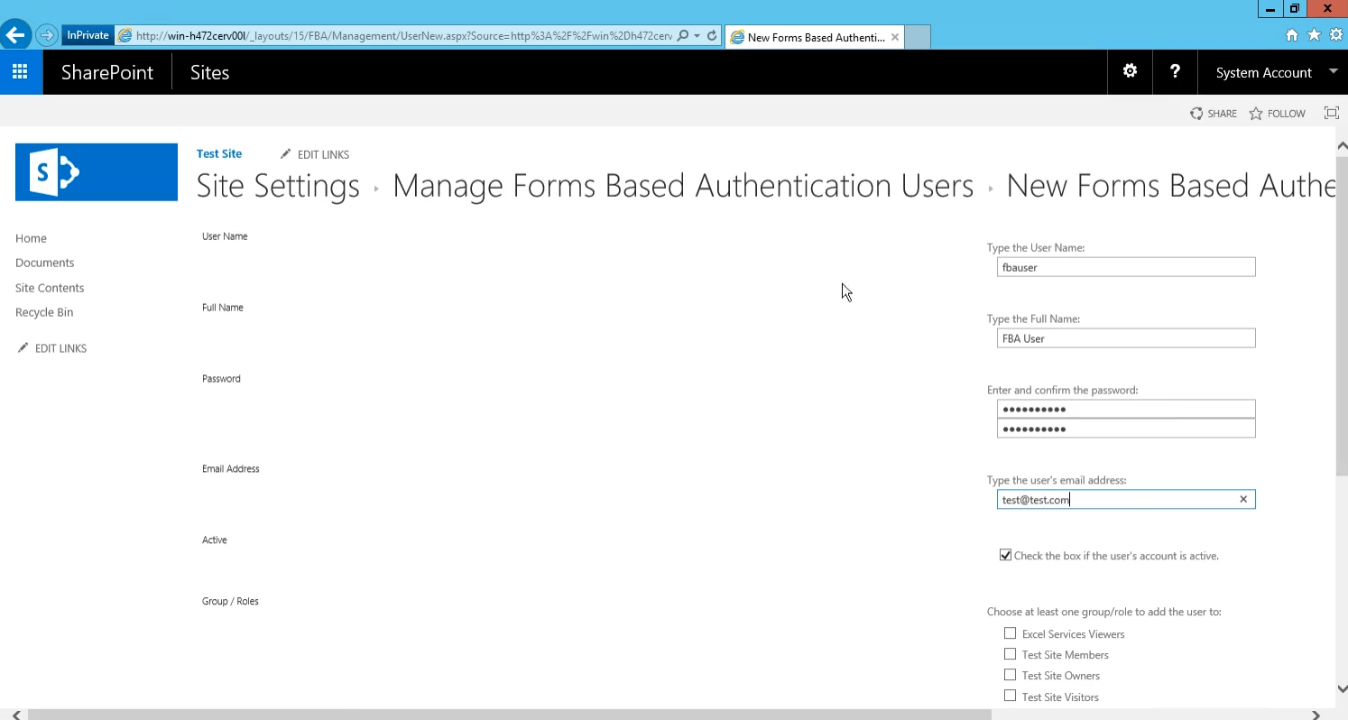 Configuring Forms Based Authentication in SharePoint 2016 and