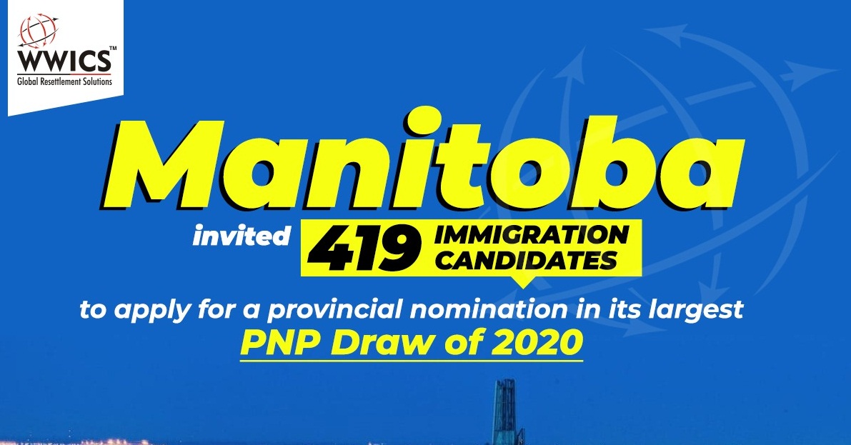 Manitoba Provincial Nominee Program (MPNP) largest PNP Draw 2020