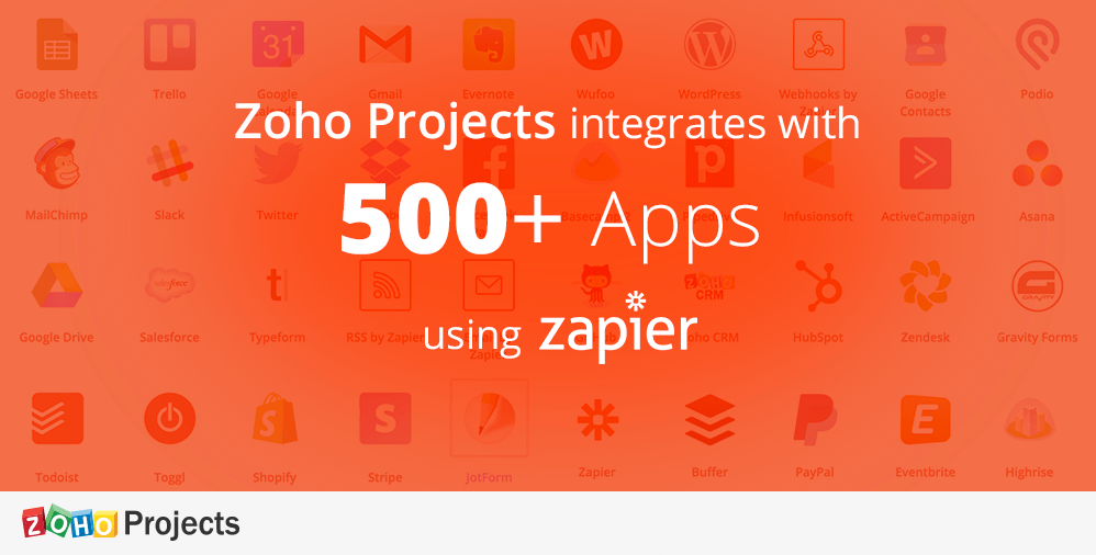 Connect Zoho Projects with more than 500 apps using Zapier Zoho Blog