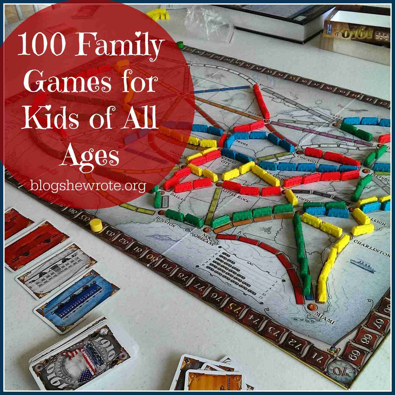 100 Family Games for Kids of All Ages Blog, She Wrote