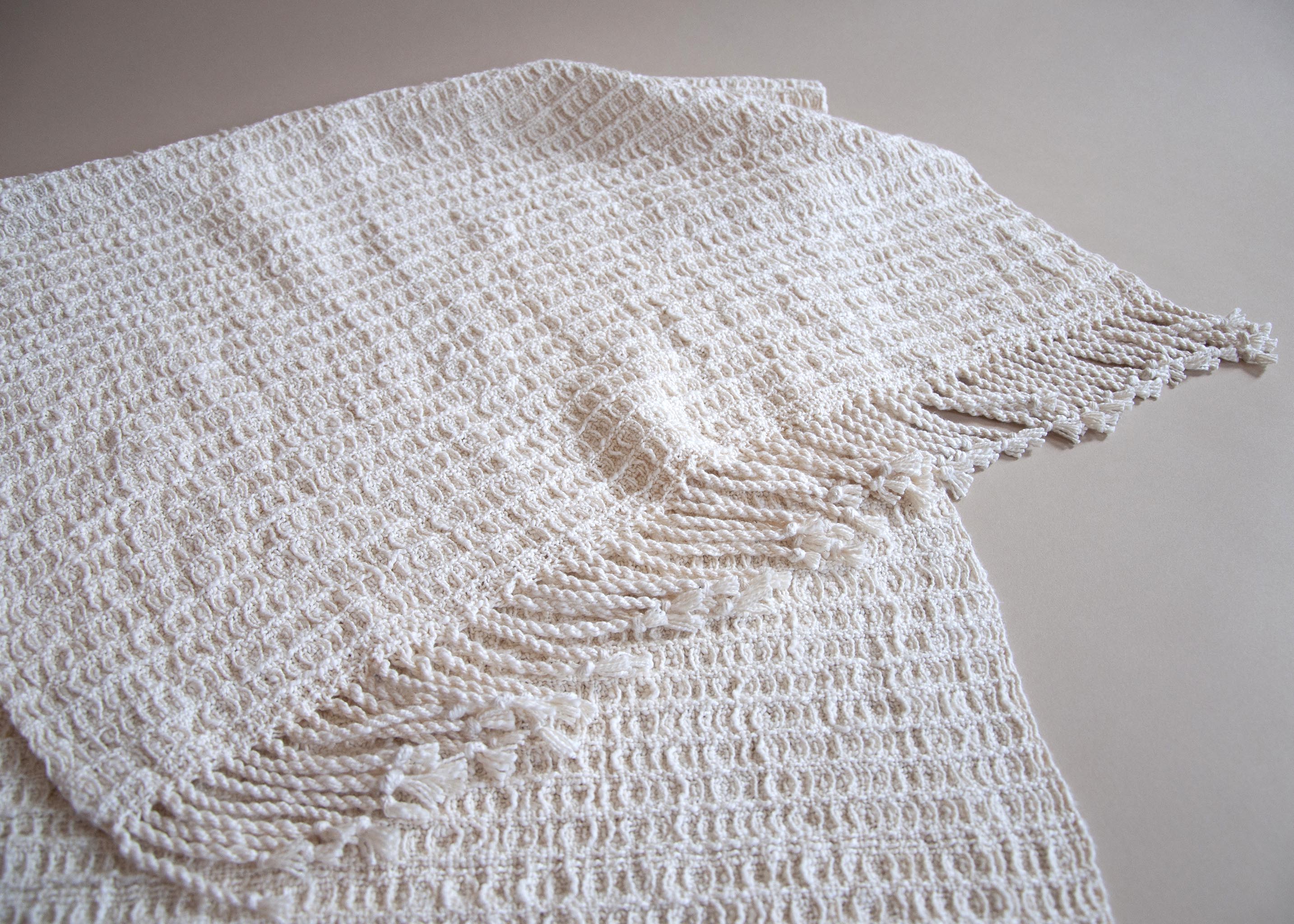 FREE Weaving Pattern Cotton Waffle Weave Lap Blanket Gist Yarn