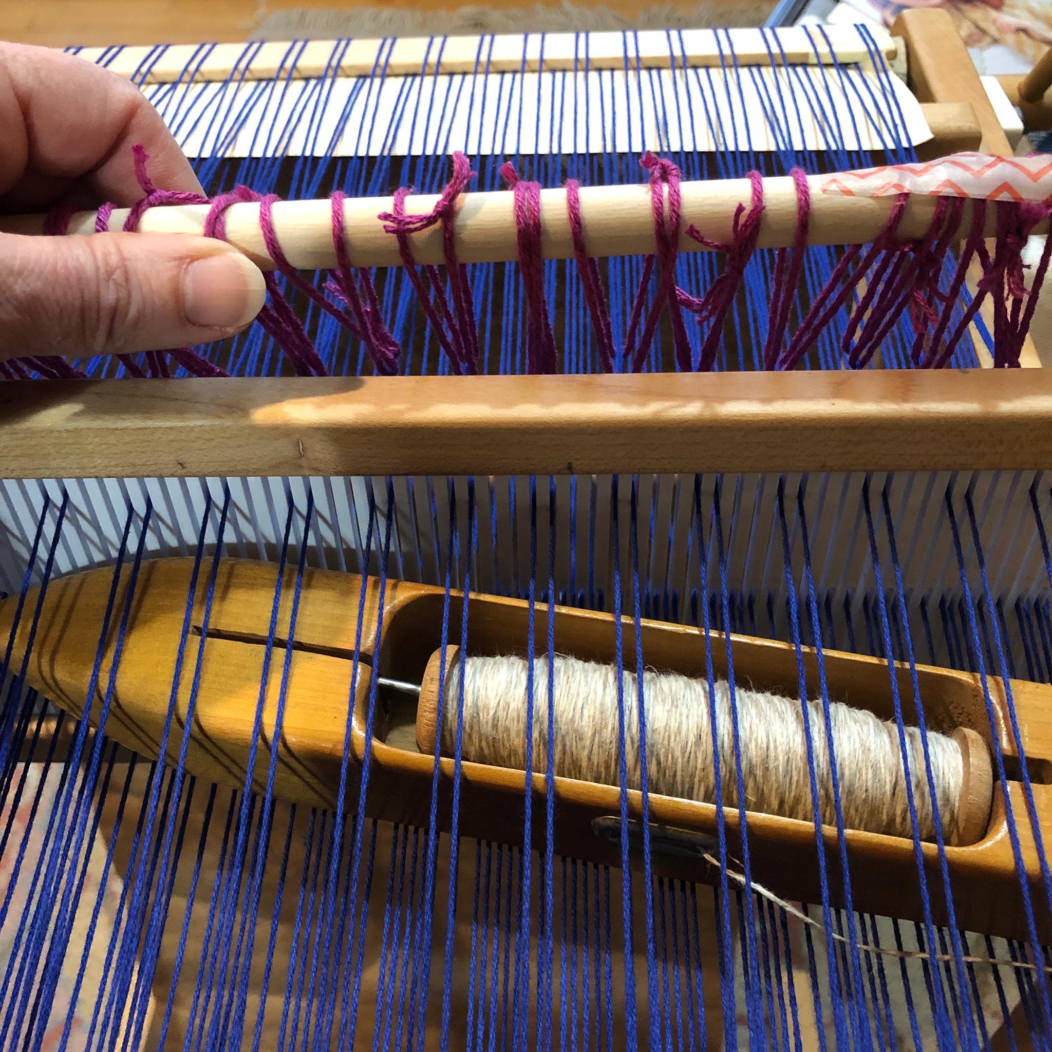 String Heddle & Heddle Rod Tutorial for Rigid Heddle Looms Gist Yarn