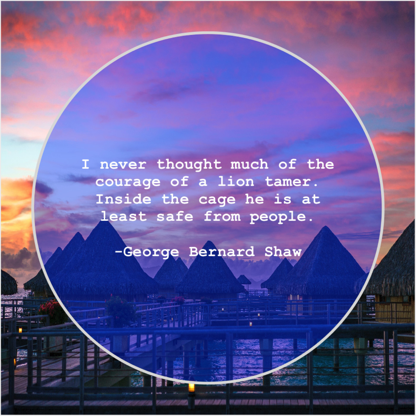 Quote Climax Bernard Shaw I never thought much of…
