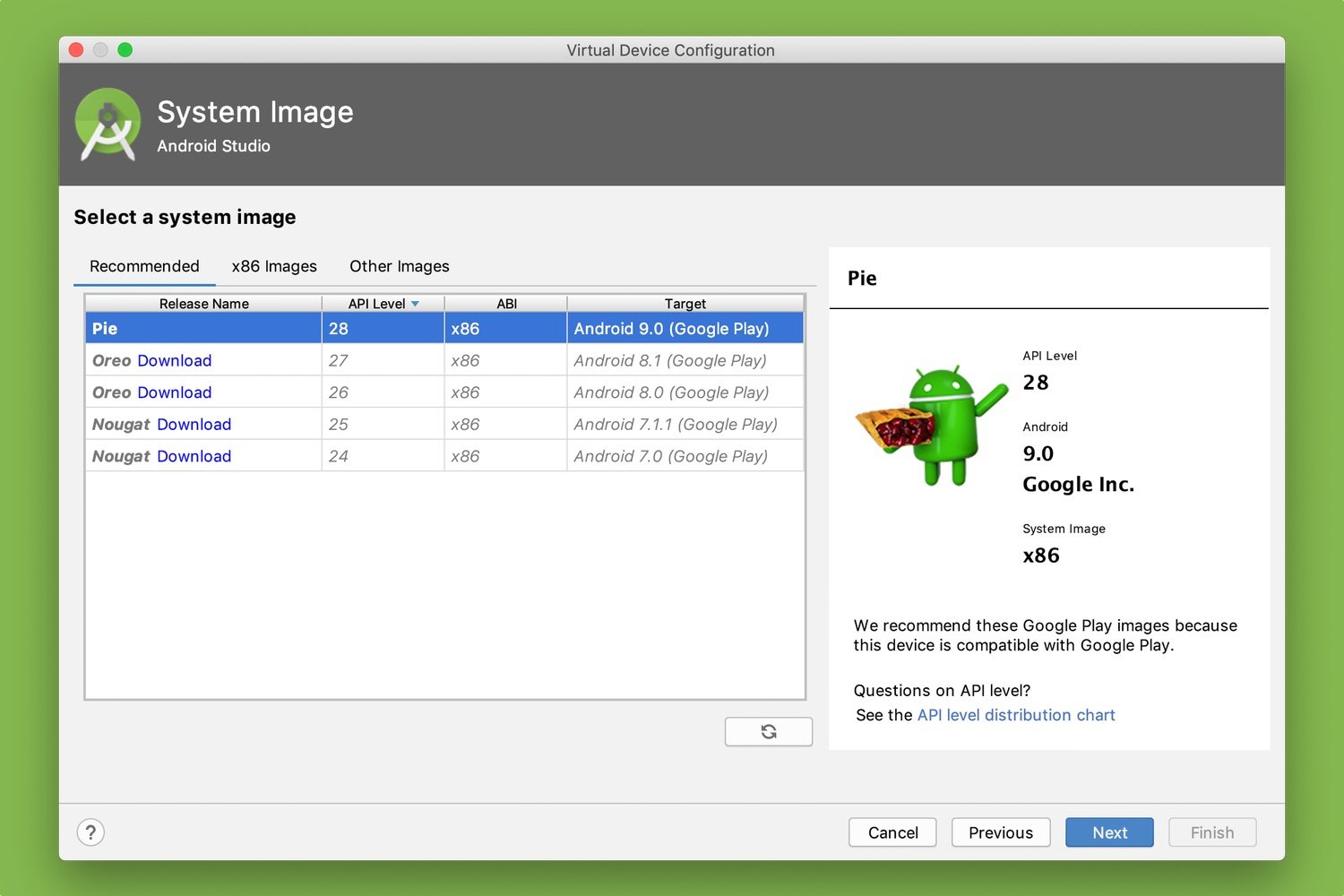 Android Studio AVD Manager