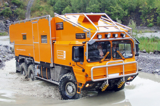 Orange 6Wheeler Offroad RV