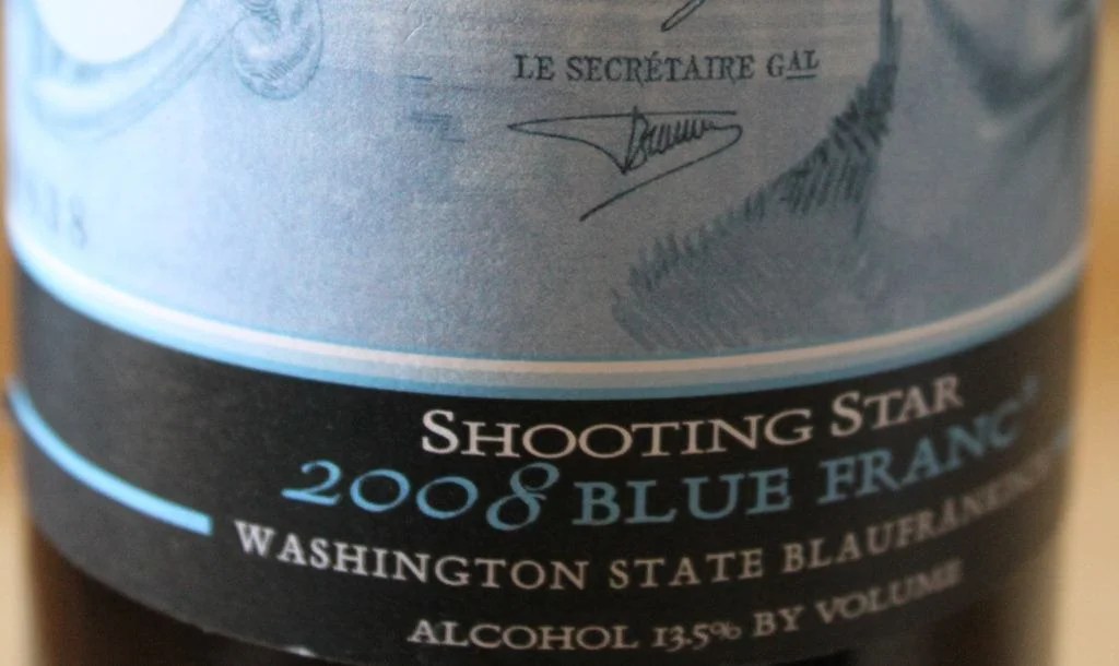 Shooting Star Blaufrankisch by Steele, Washington State. Blog Your