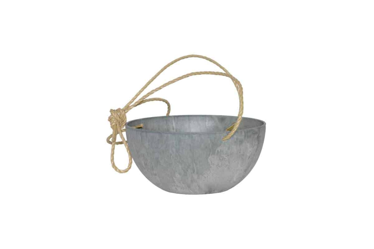 Hanging Basket 10" grey Blomidon Nurseries