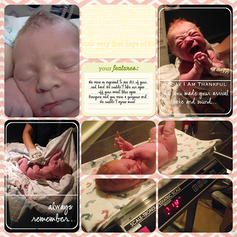 Adventures in Project Life Meeting Baby AB Blondie Loves