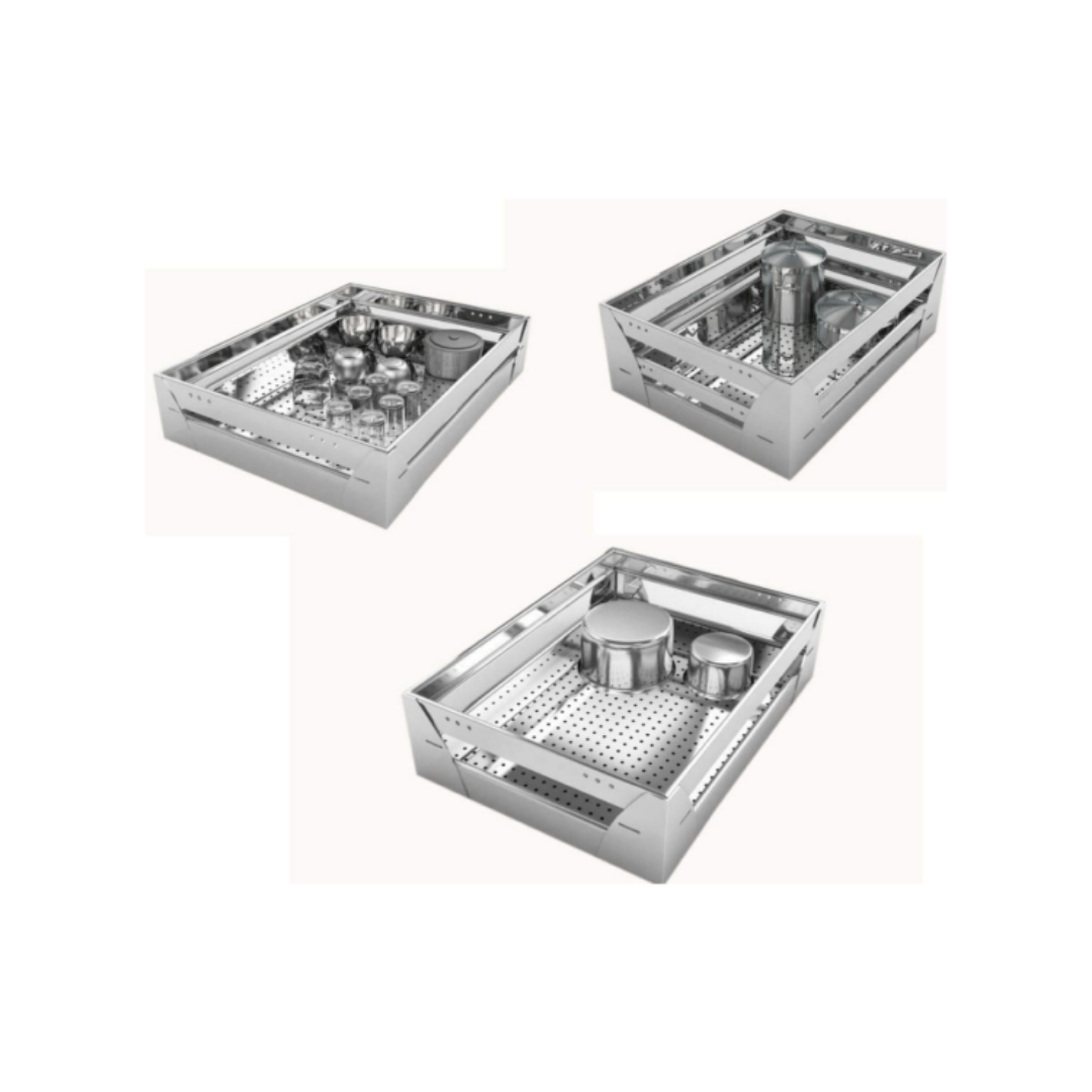 BLOO BASKET Stainless Steel Modular Kitchen Basket Accessories