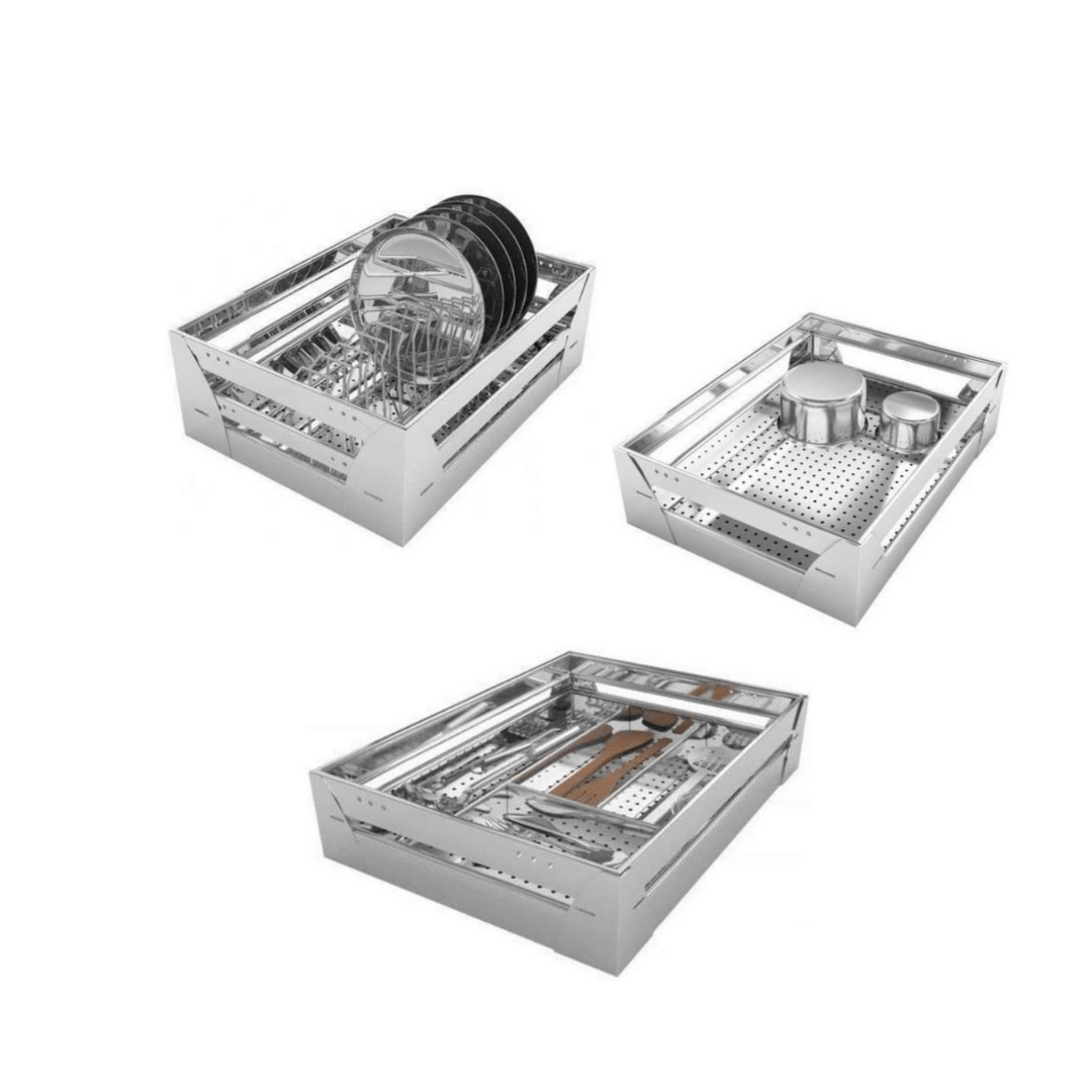 BLOO BASKET Stainless Steel Modular Kitchen Accessories Perforated 6