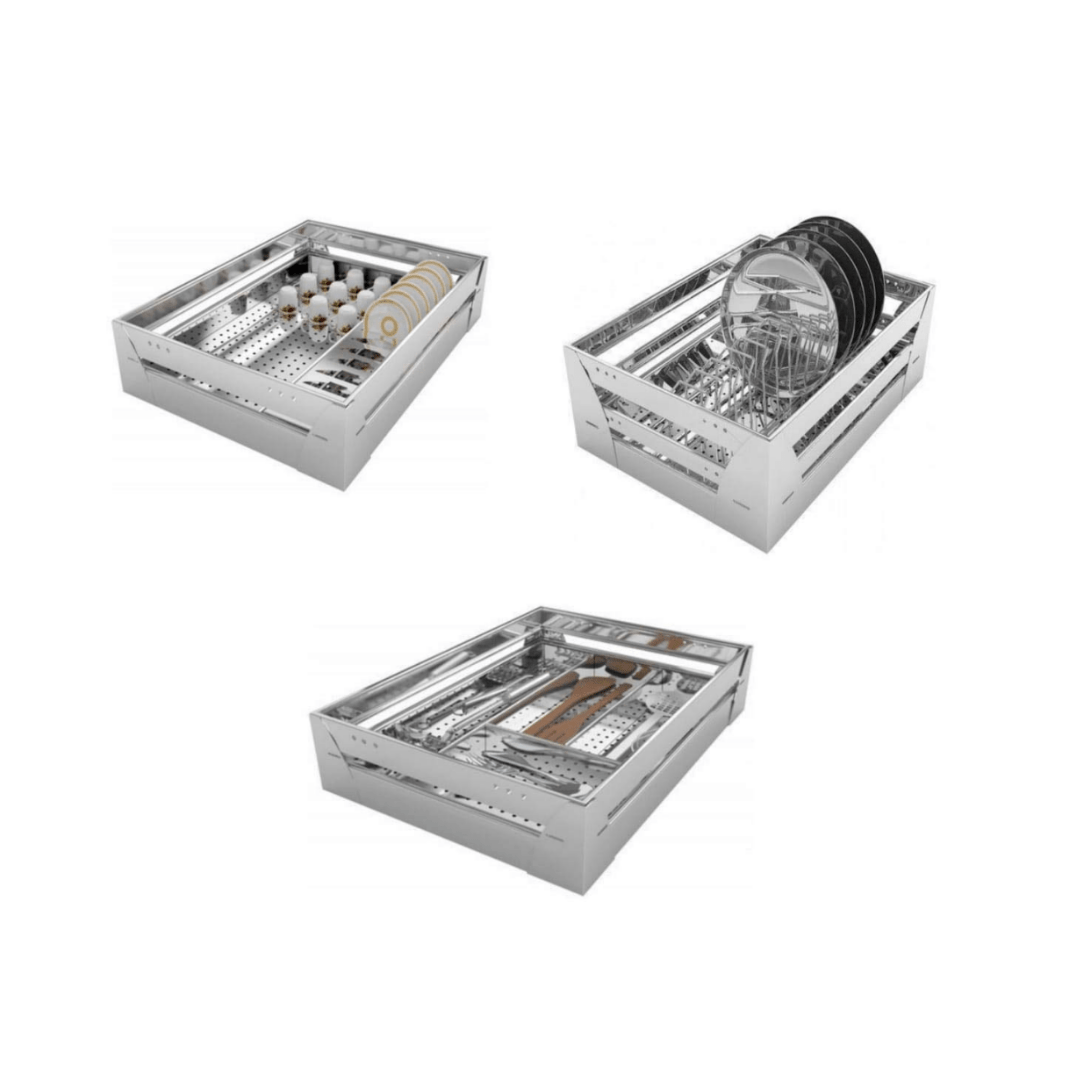 BLOO BASKET Stainless Steel Modular Kitchen Basket Accessories