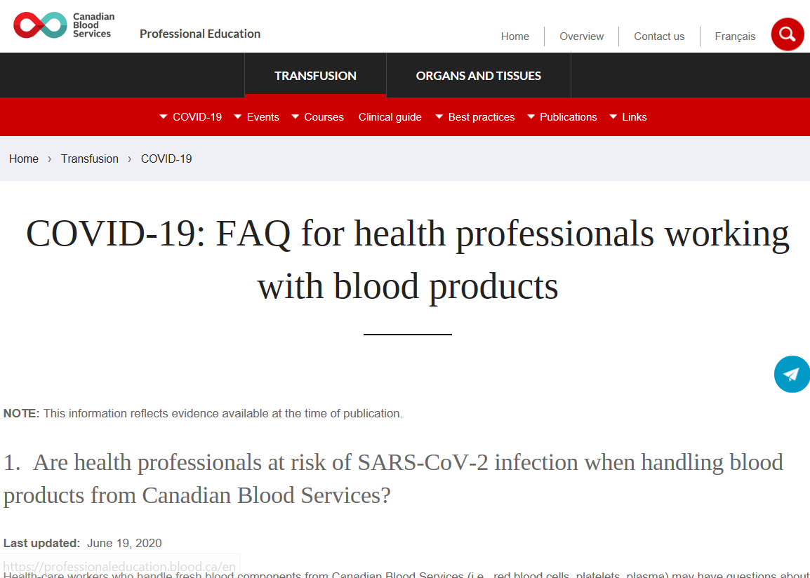 COVID19 resources for healthcare professionals Professional Education