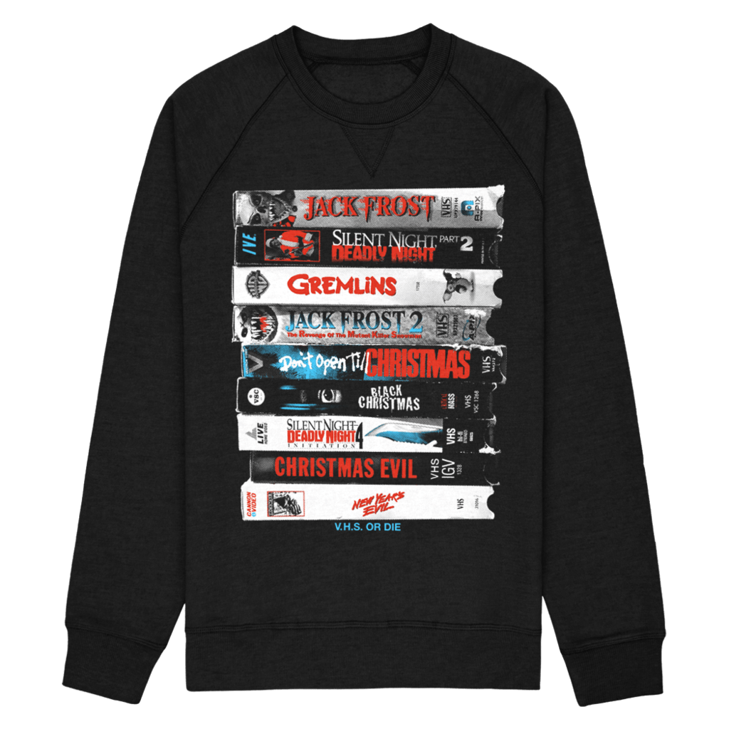 Wear Your Love of VHS With This Amazing Christmas Horror TShirt! Bloody Disgusting