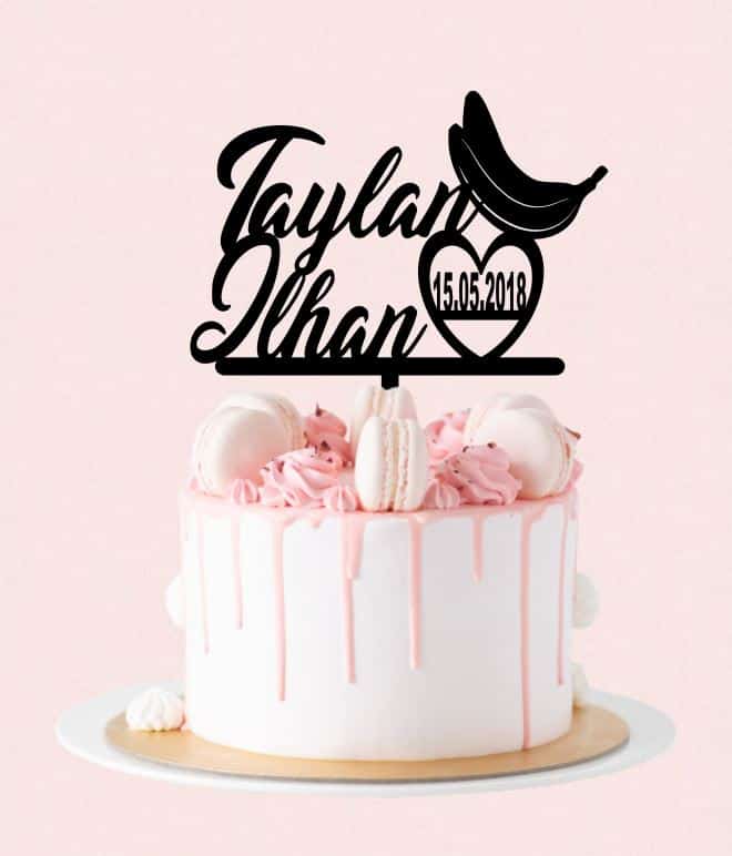 Cake Topper Banane Bloom Atelier Cadouri personalizate Florarie online